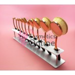 Suport pentru pensule ovale de make-up 10 lacasuri Alb